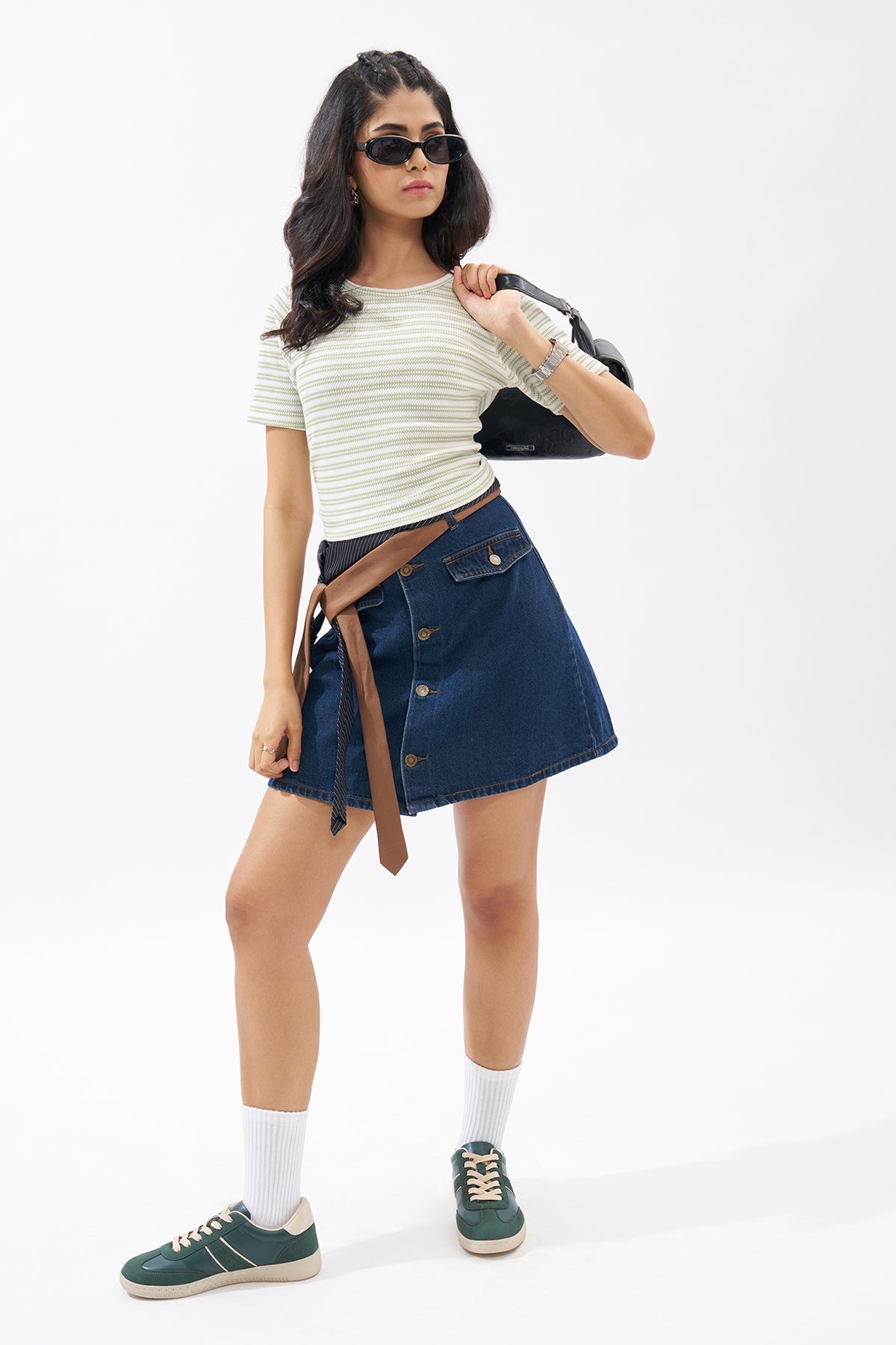 Mint Striped Top for Women - Image 6