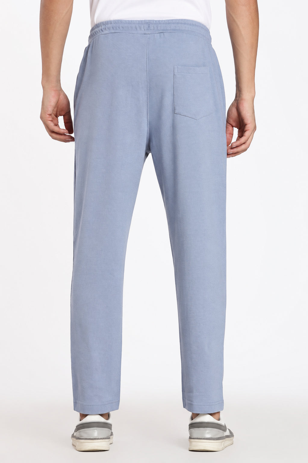 Light Blue 3 Pocketed Regular Fit Track Pant for Men - Image 5