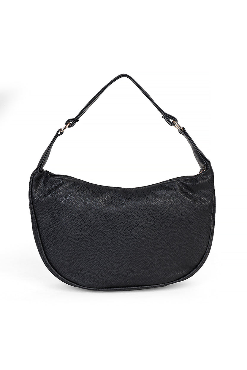 Black Solid Shoulder Bag For Women - Image 2