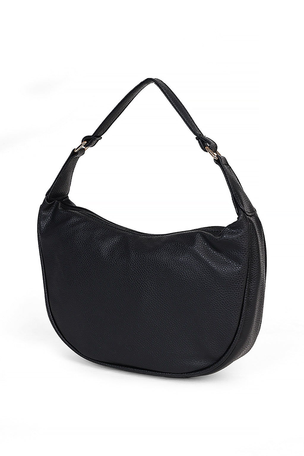 Black Solid Shoulder Bag for Women - Image 4
