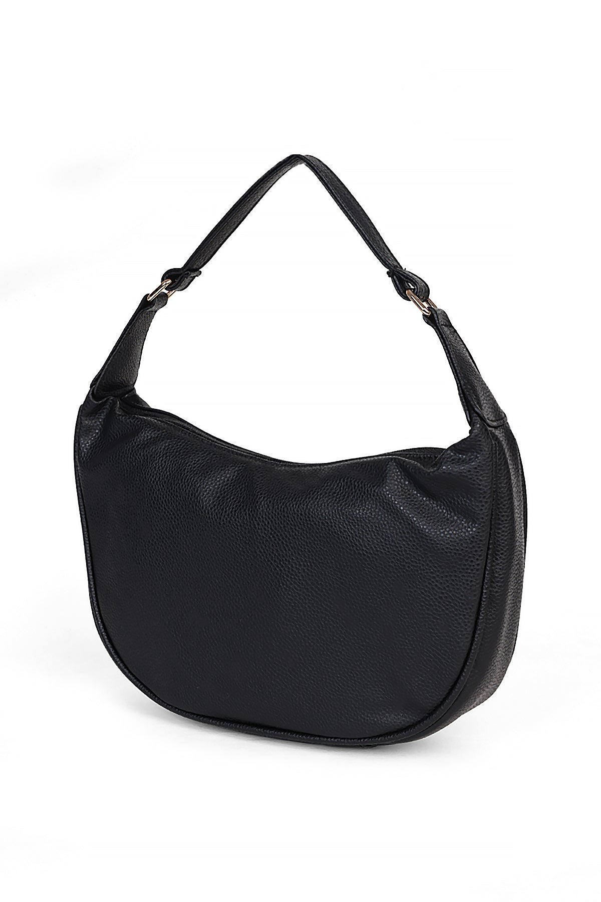 Black Solid Shoulder Bag for Women - Image 4