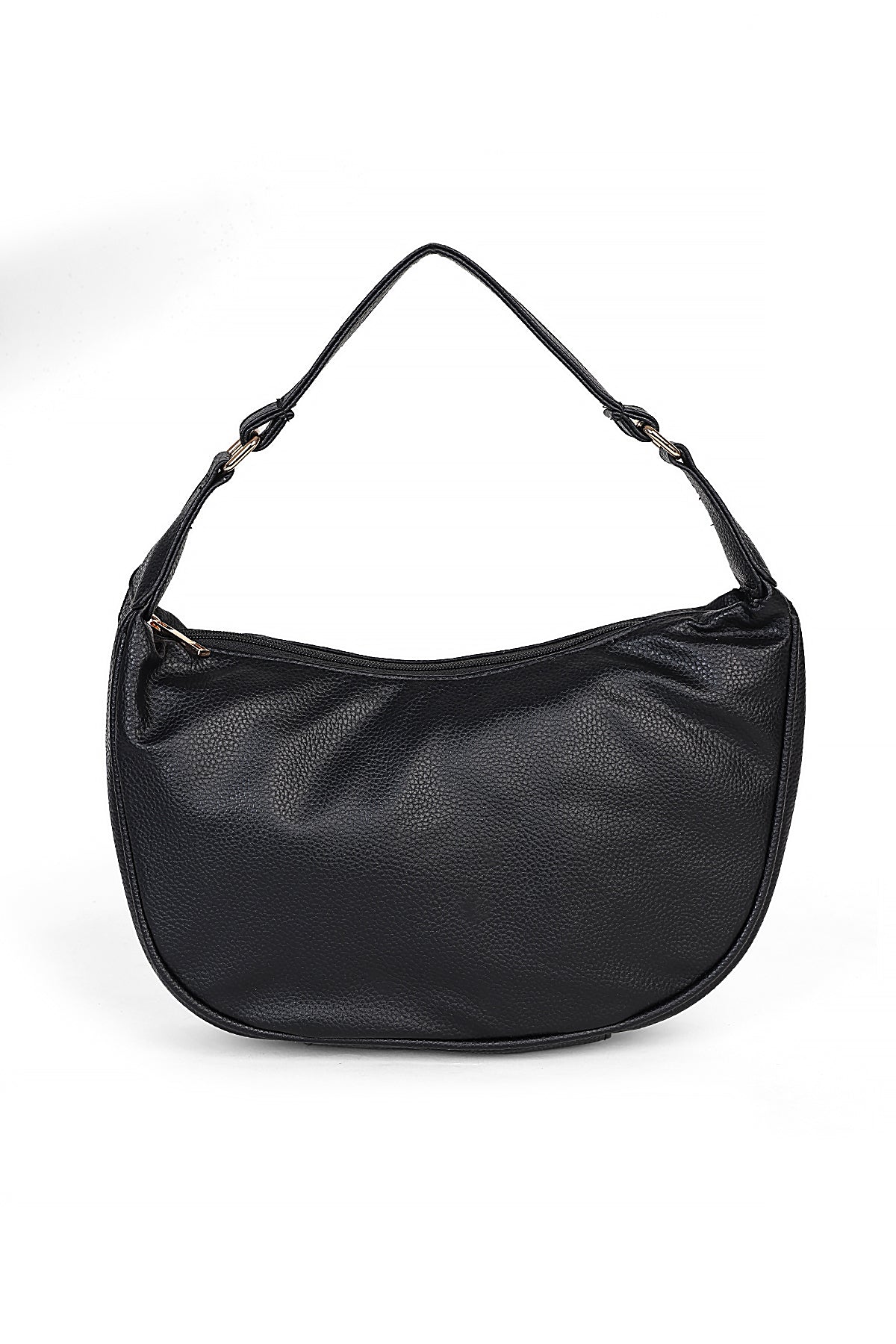 Black Solid Shoulder Bag for Women - Image 5