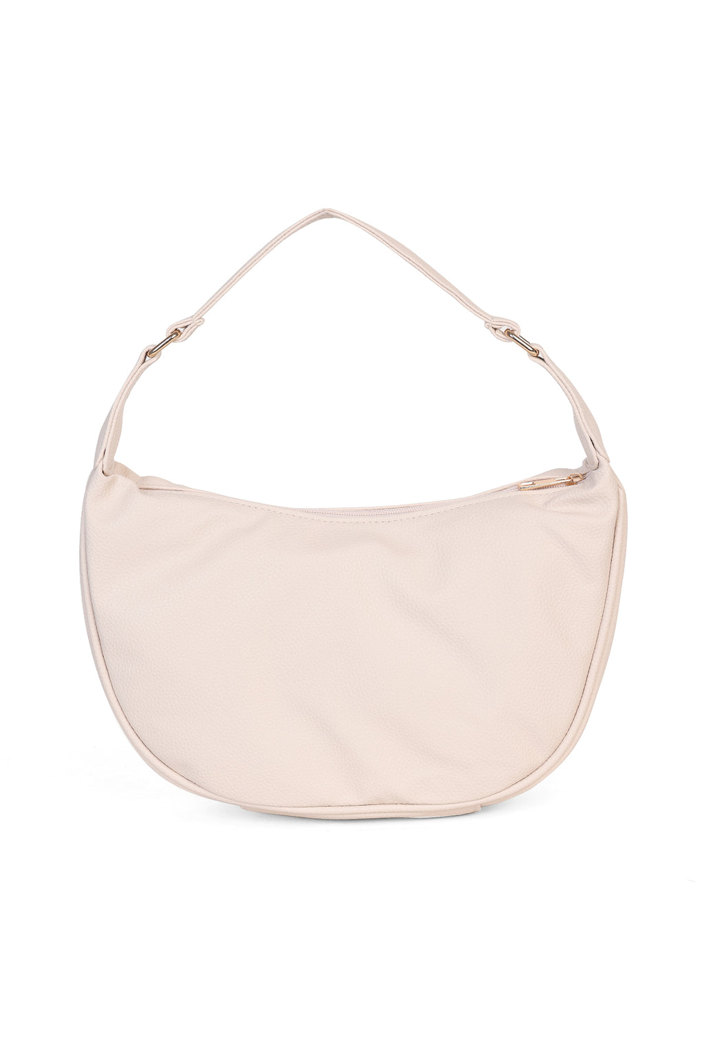 Cream Solid Shoulder Bag for Women - Image 2