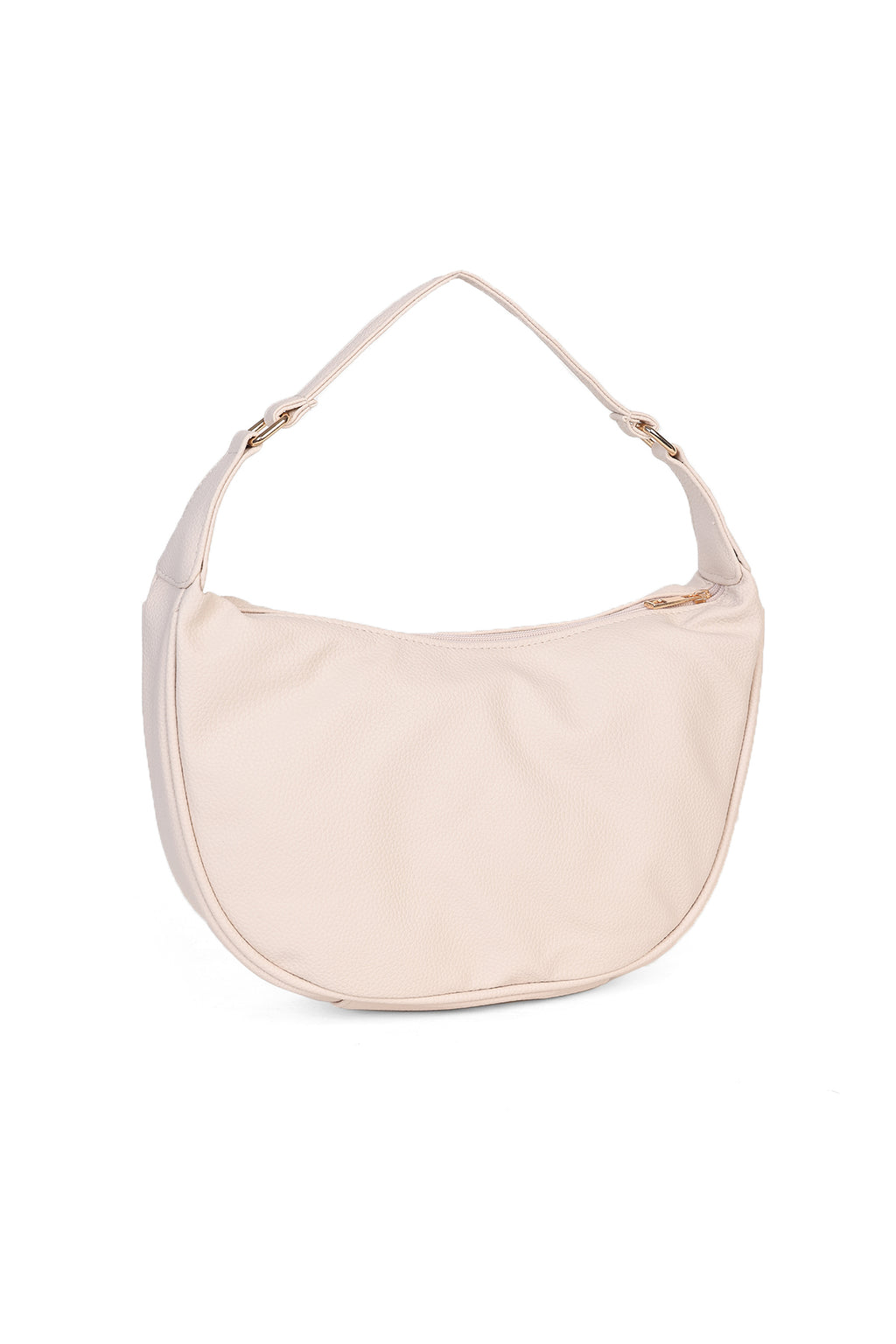 Cream Solid Shoulder Bag for Women - Image 3