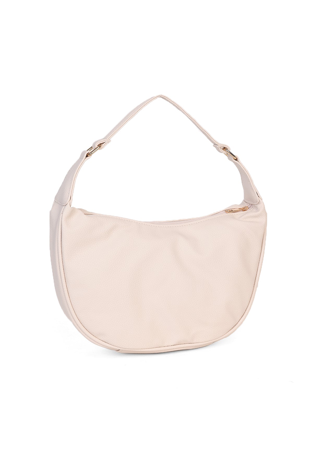Cream Solid Shoulder Bag for Women - Image 3