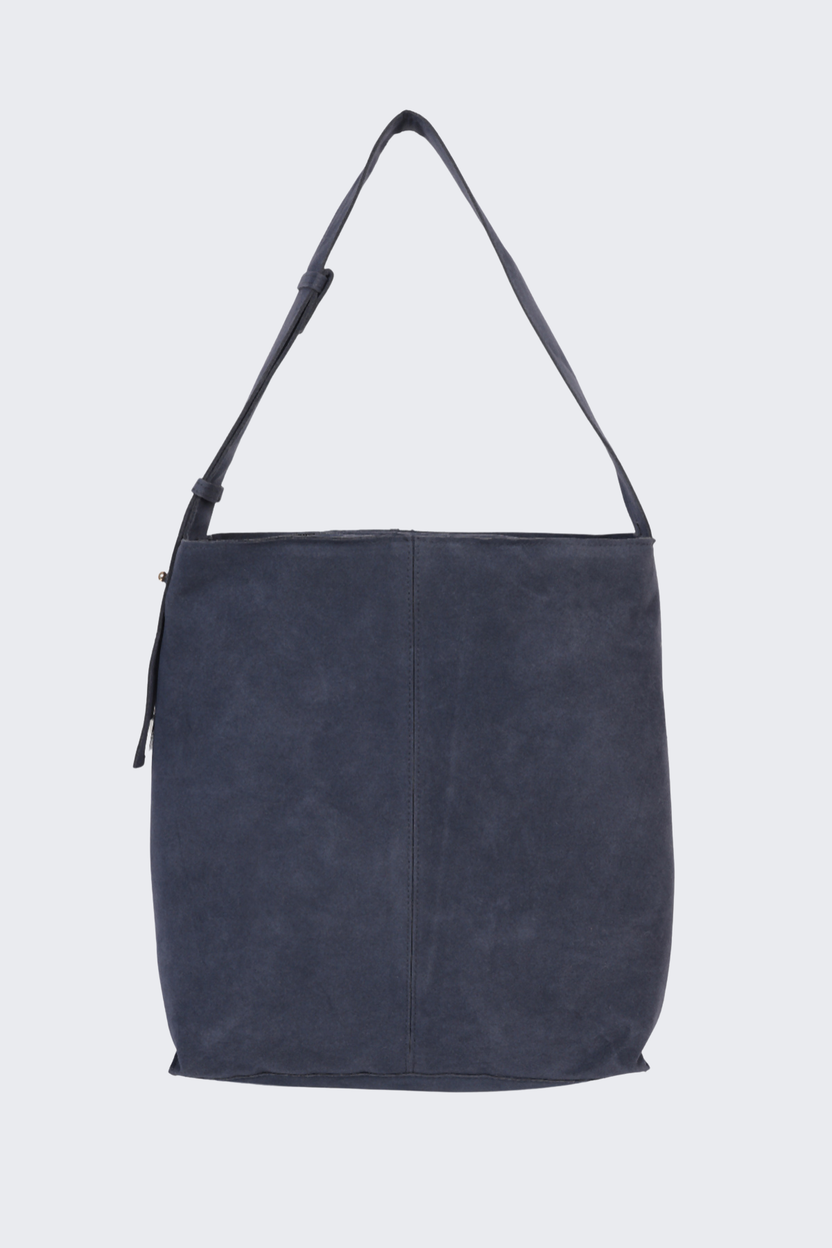 Navy Solid Tote Bag for Women - Image 4