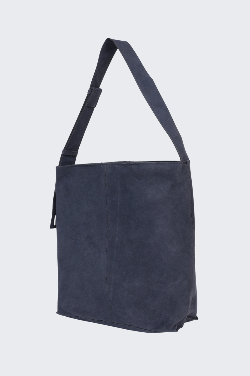 Navy Solid Tote Bag for Women - Image 5