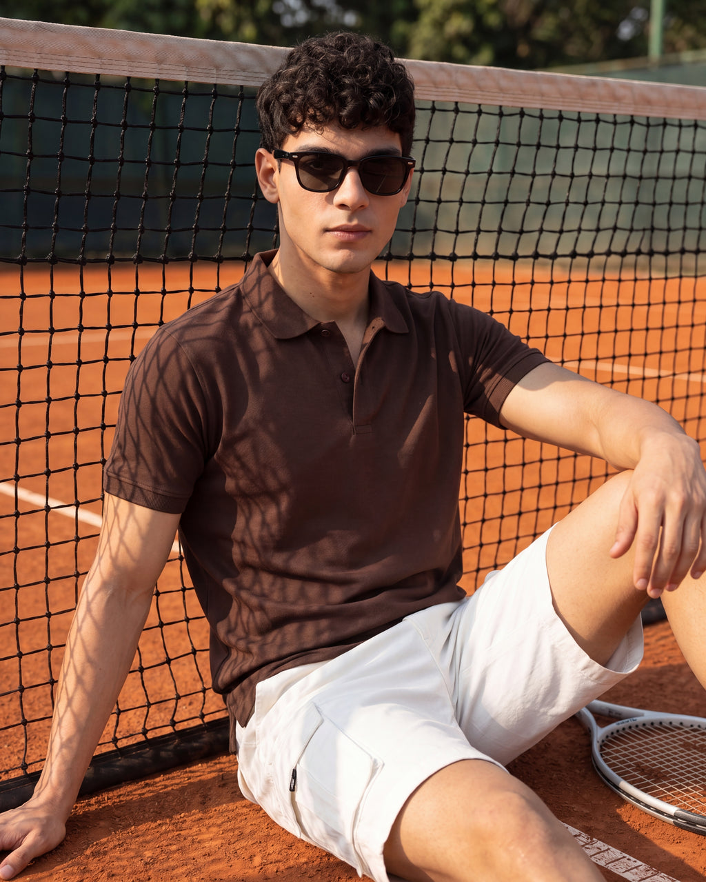 Chocolate Everyday Essentials Regular Fit Polo T-Shirt for Men - Image 1