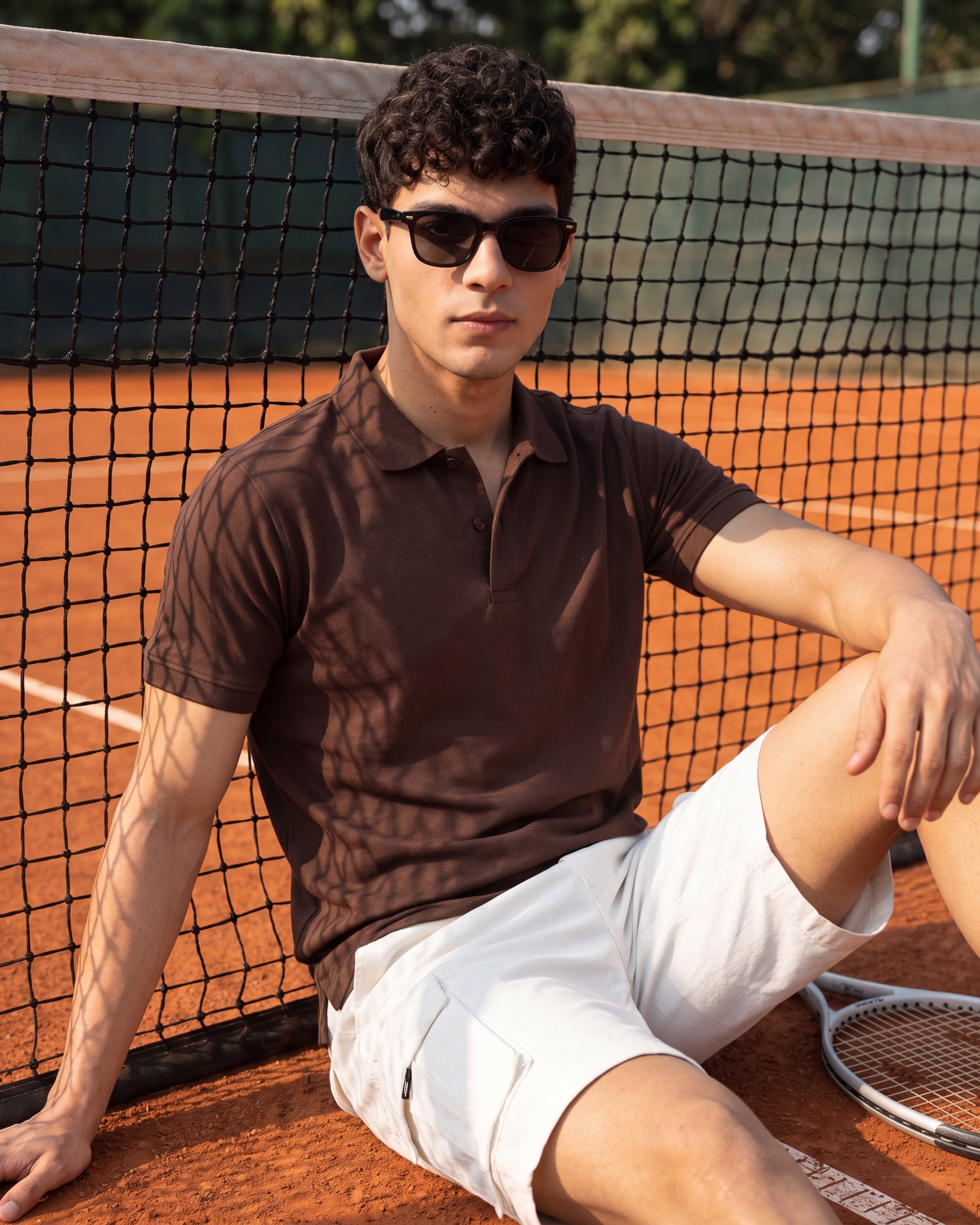 Chocolate Everyday Essentials Regular Fit Polo T-Shirt for Men - Image 1