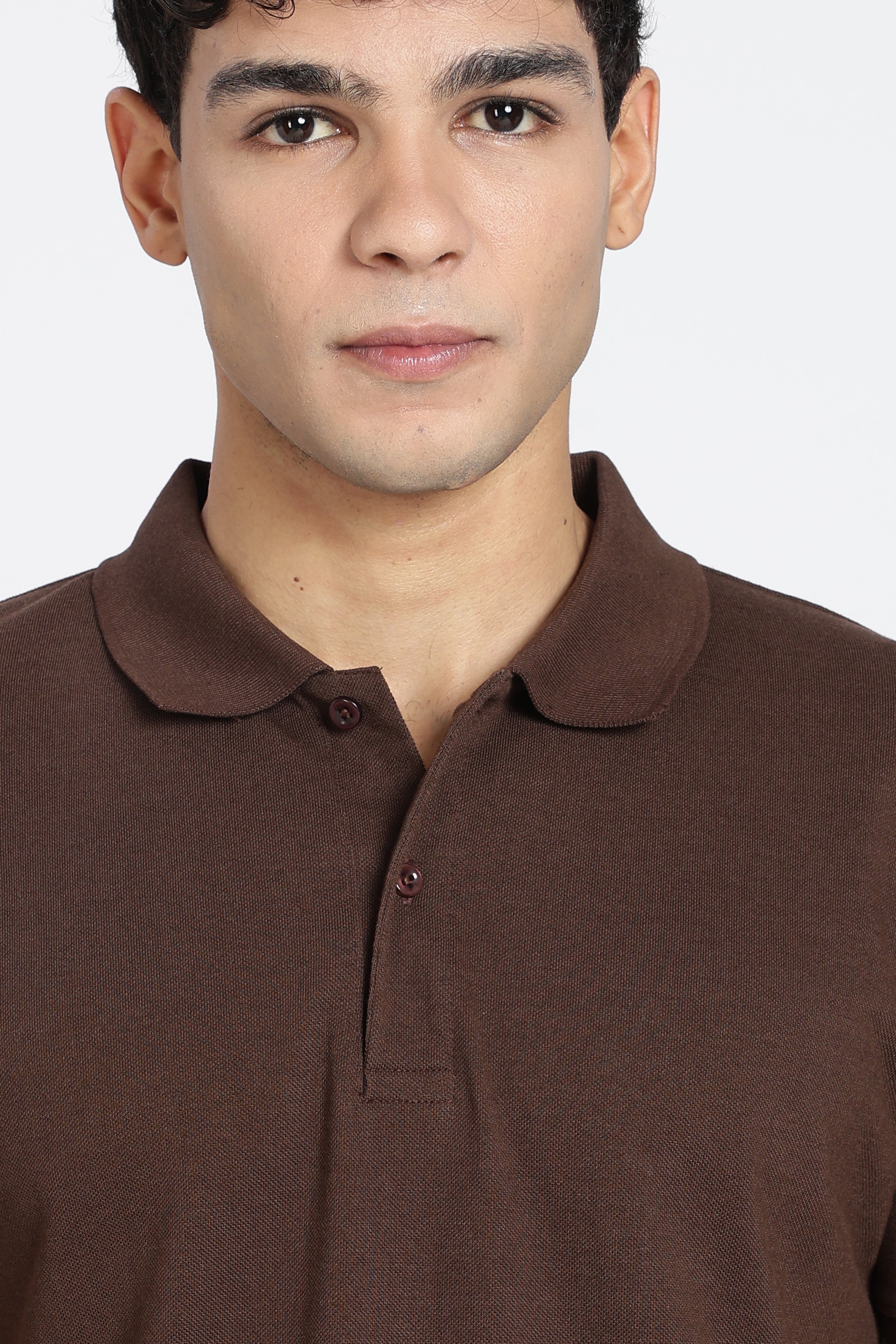 Chocolate Everyday Essentials Regular Fit Polo T-Shirt for Men - Image 3