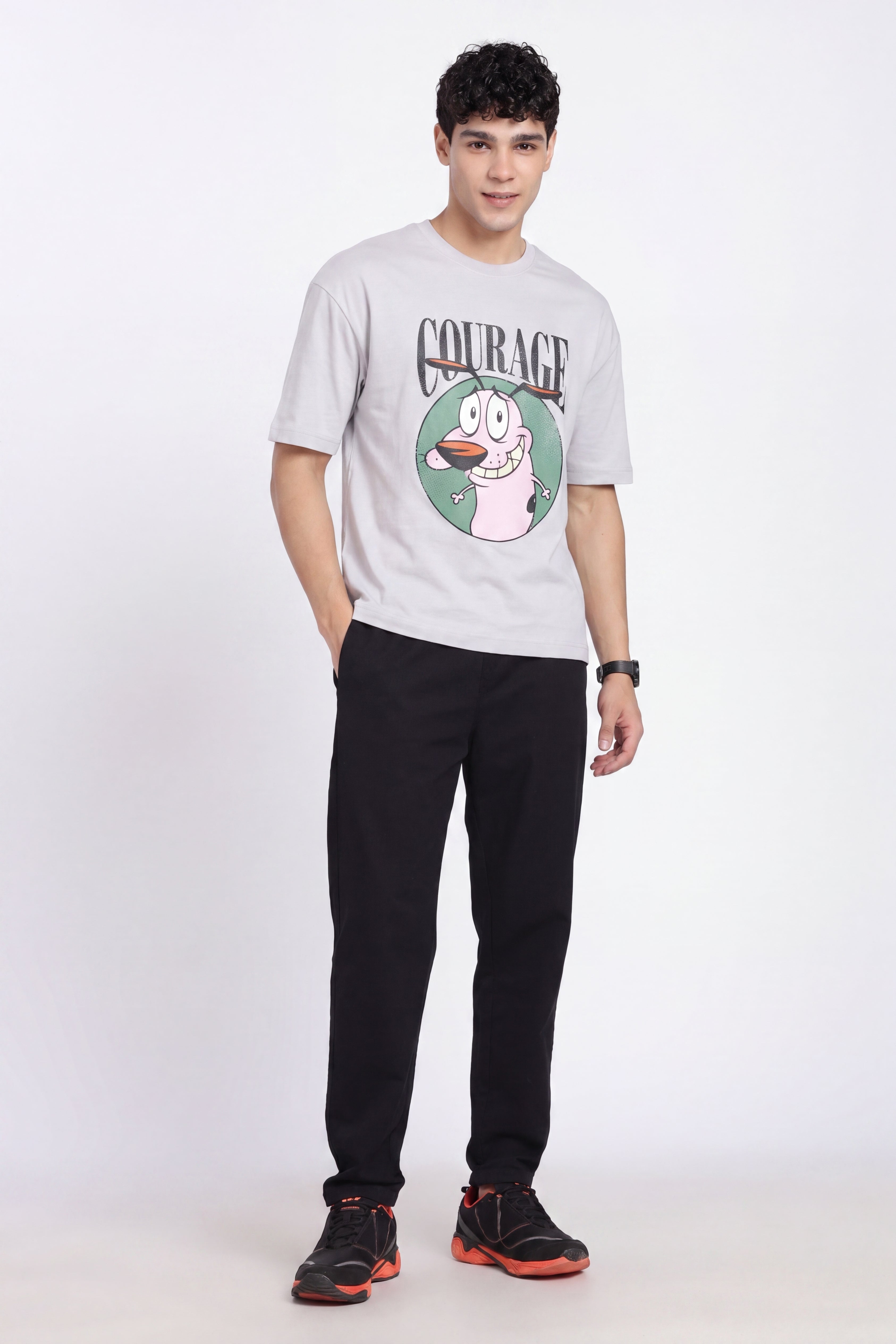 Black Regular Fit Pant for Men - Image 6
