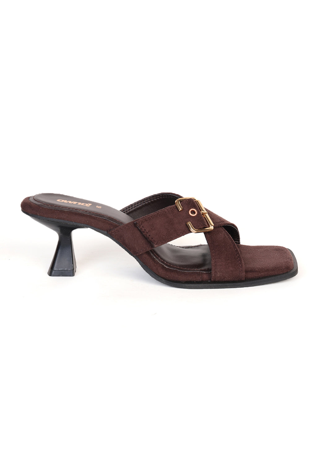 Brown Open Toe Heeled Sandals for Women - Image 3