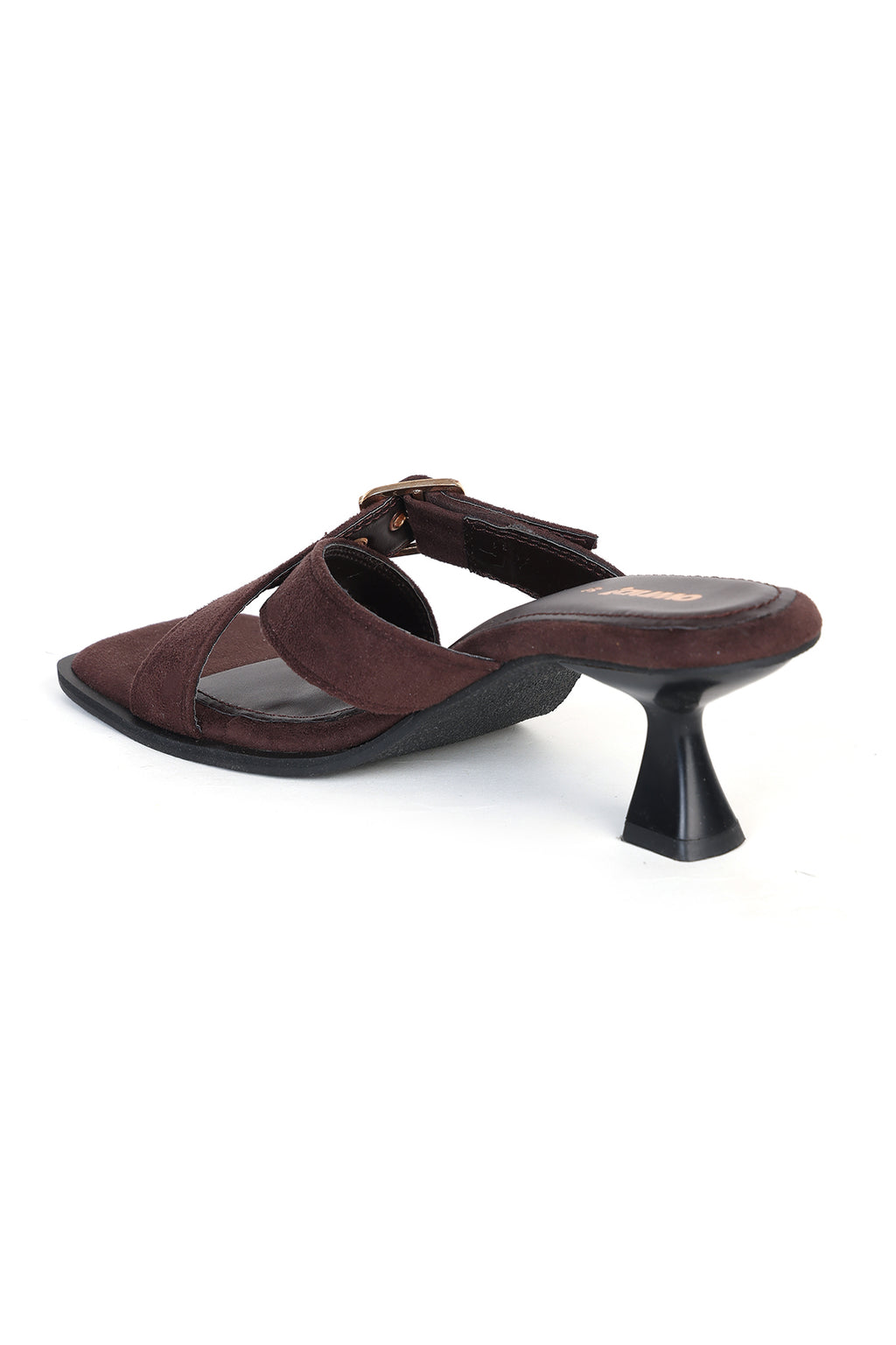 Brown Open Toe Heeled Sandals for Women - Image 5