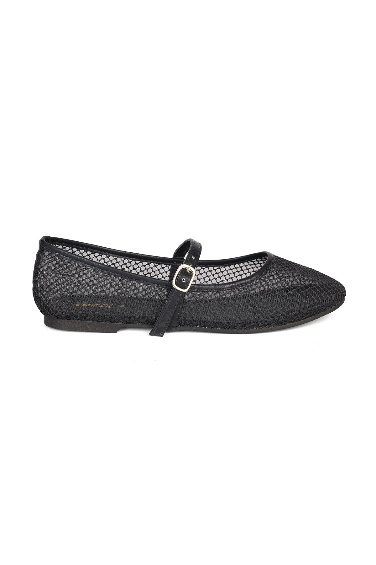 Black Self Design Mary Jane for Women - Image 2