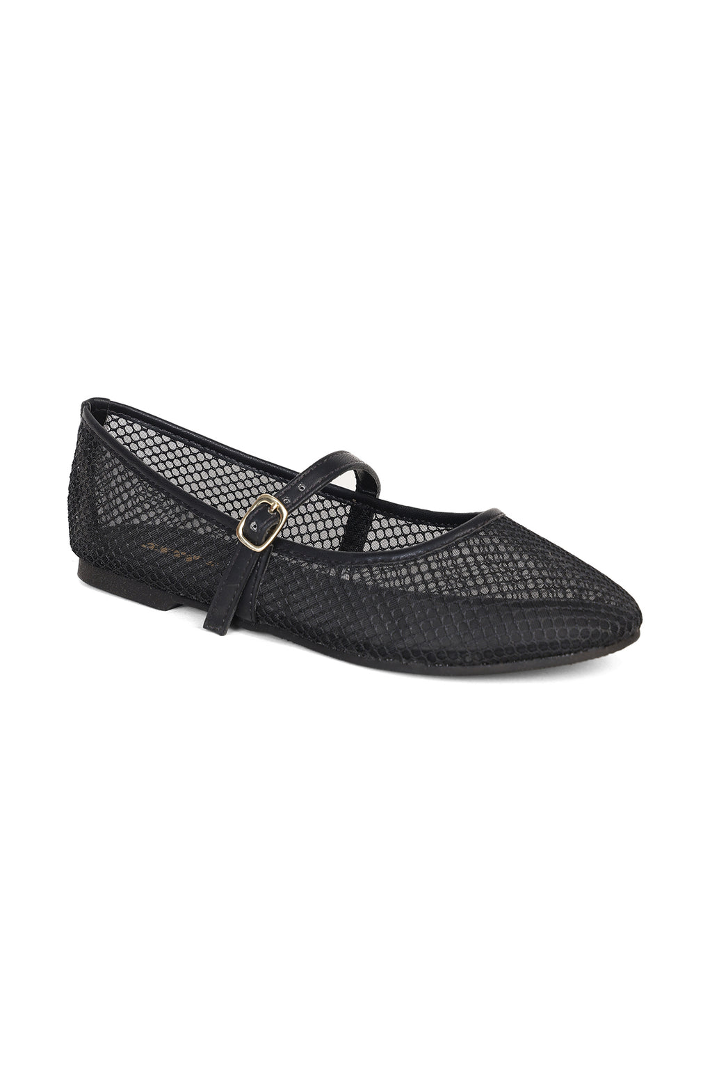 Black Self Design Mary Jane for Women - Image 3