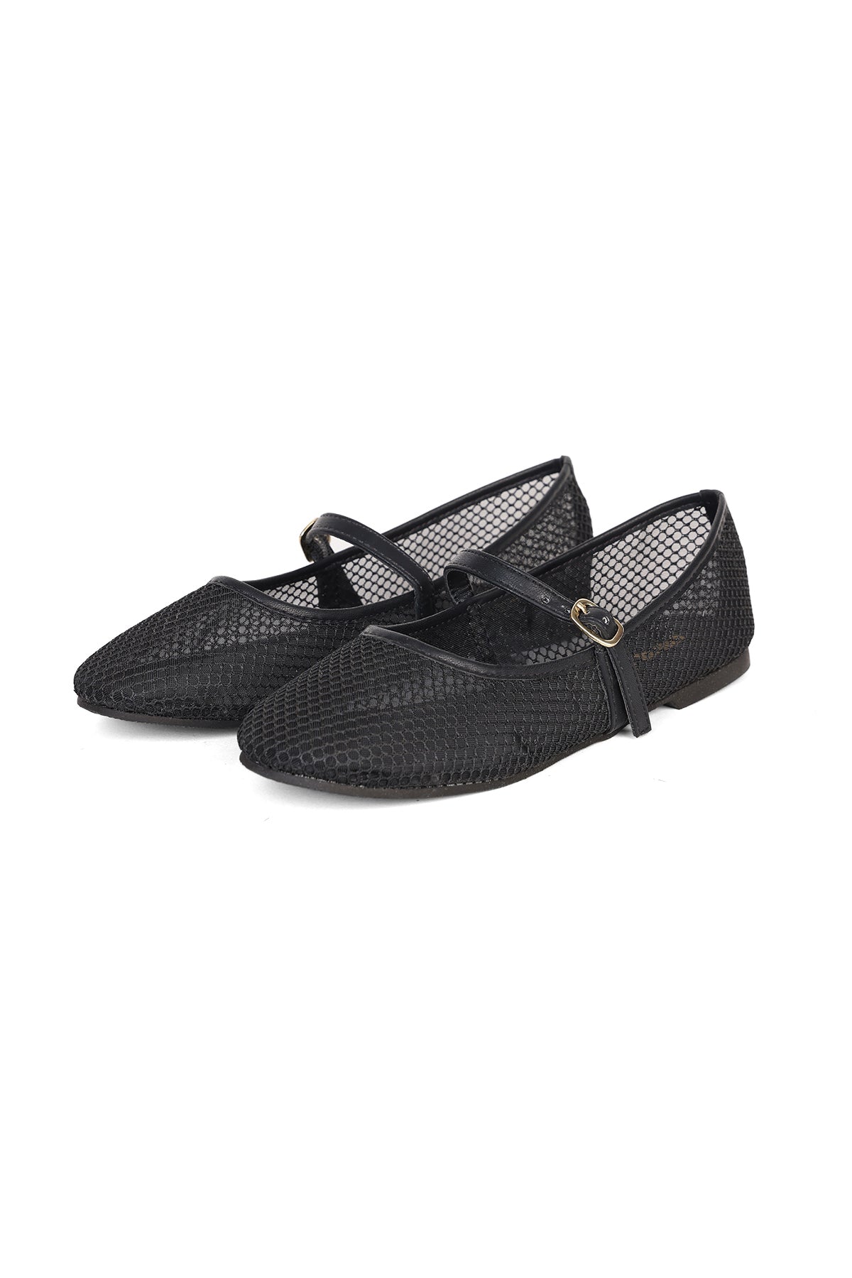 Black Self Design Mary Jane for Women - Image 5