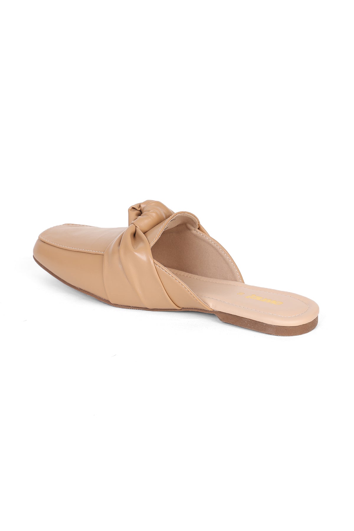 Beige Knotted Mules for Women - Image 4