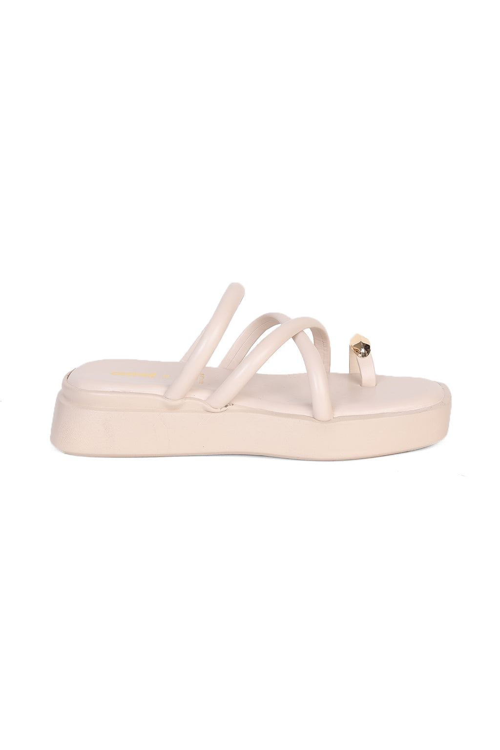 Off White Platform Sandals For Women - Image 2