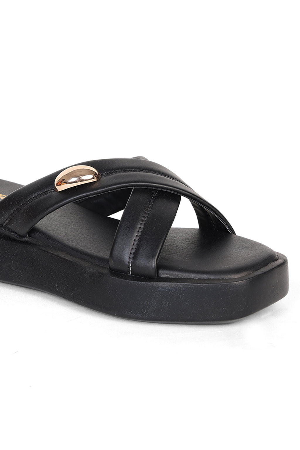 Black Platform Sandals for Women - Image 3
