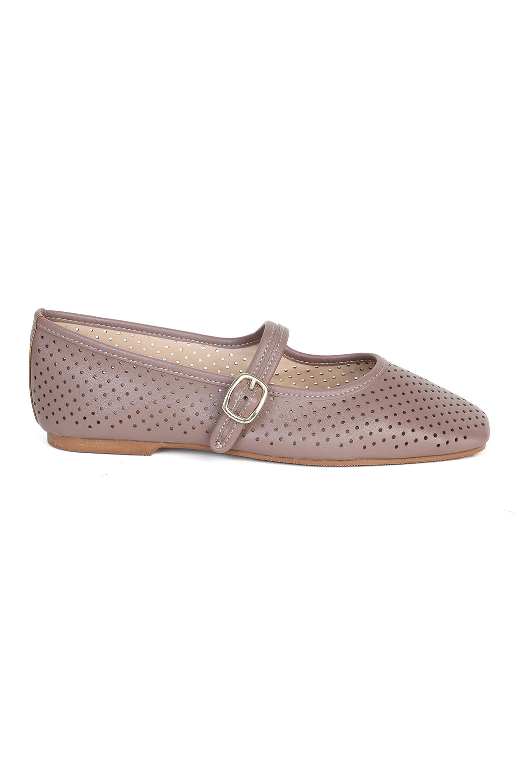 Brown Mary Jane Ballerinas for Women - Image 2