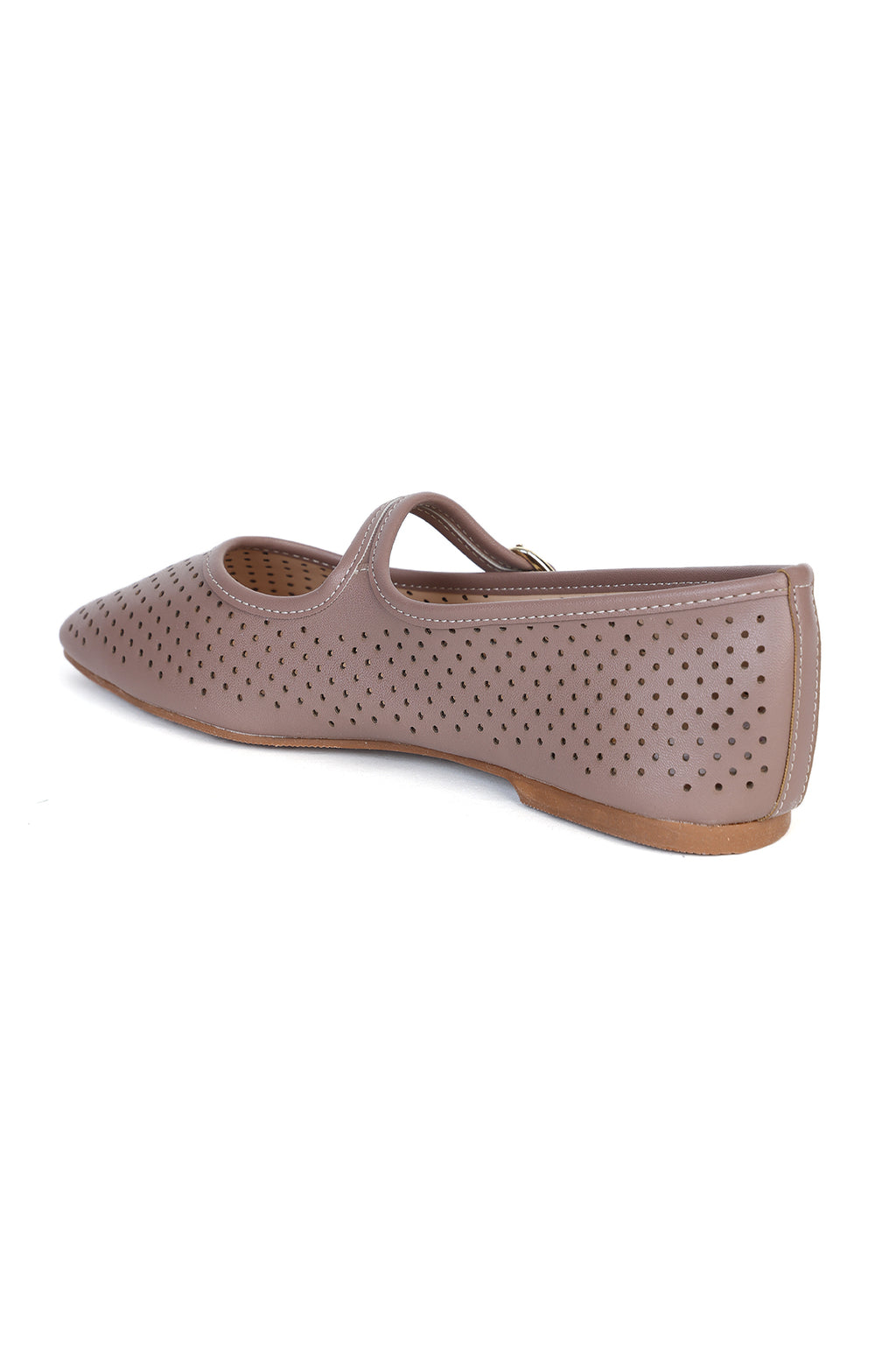 Brown Mary Jane Ballerinas for Women - Image 3