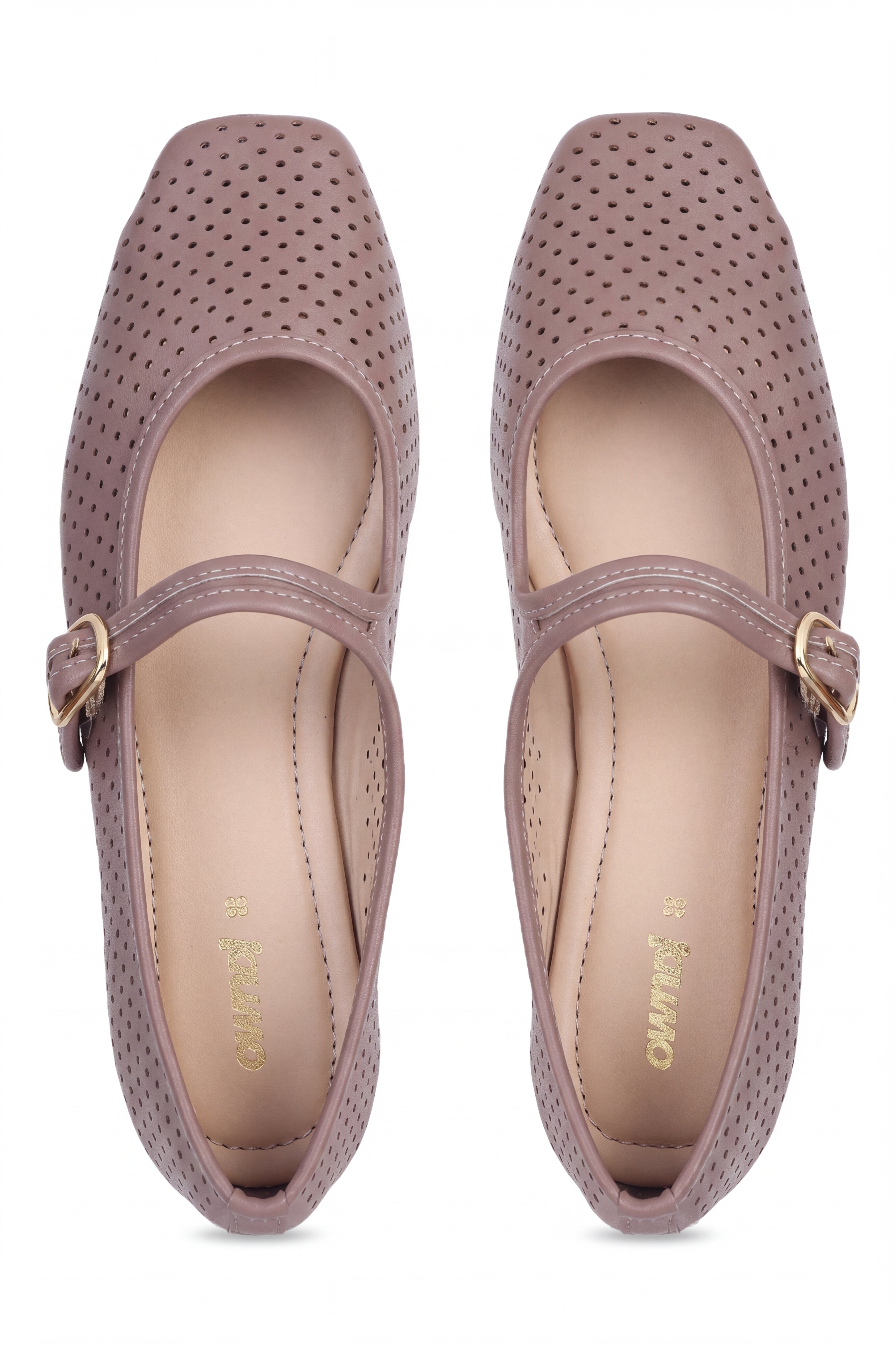 Brown Mary Jane Ballerinas for Women - Image 5