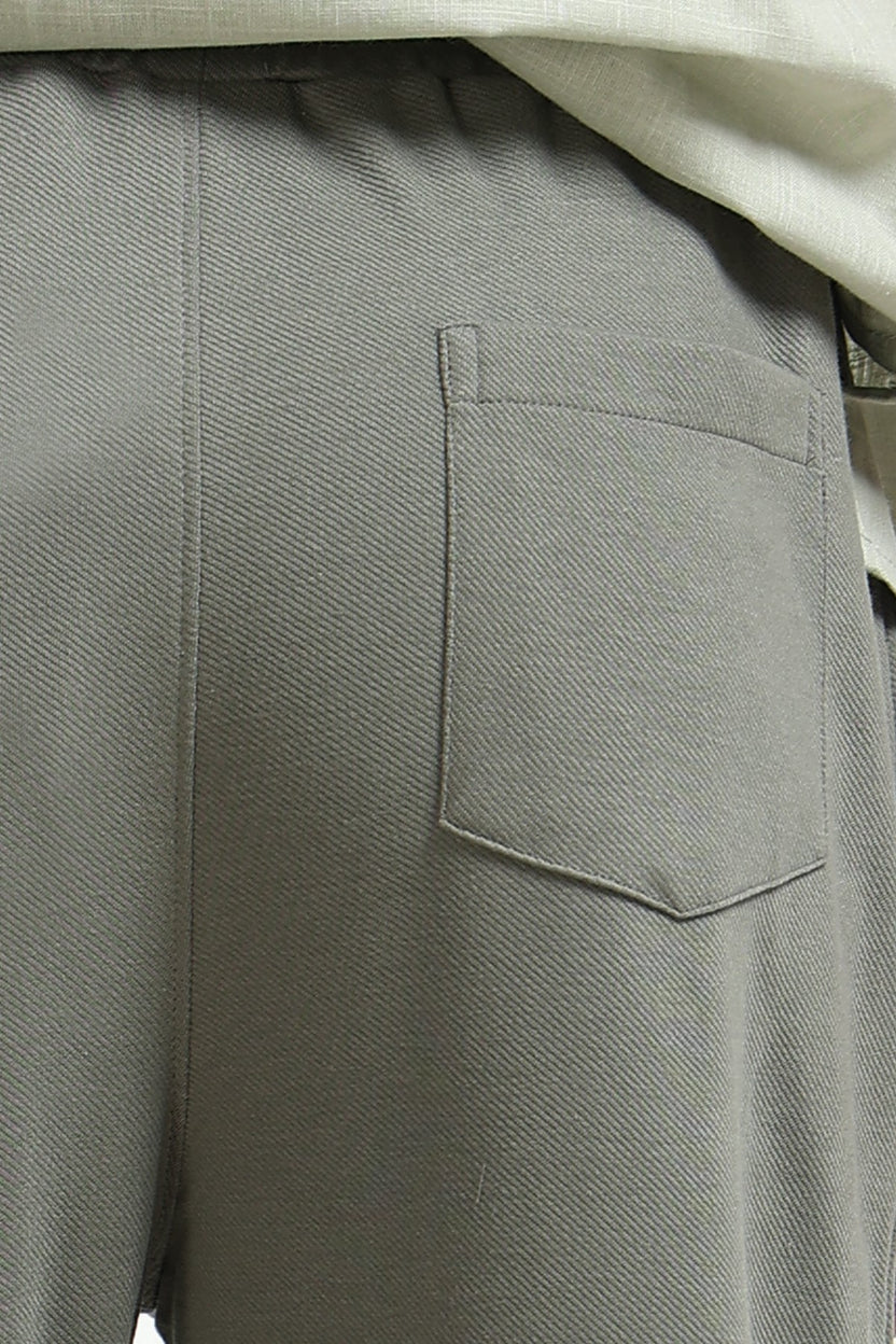 Olive Solid Regular Fit Joggers For Men - Image 4