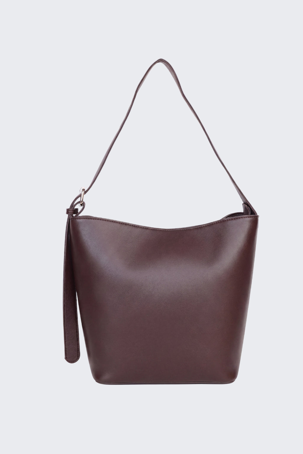 Brown Solid Tote Bag For Women - Image 5