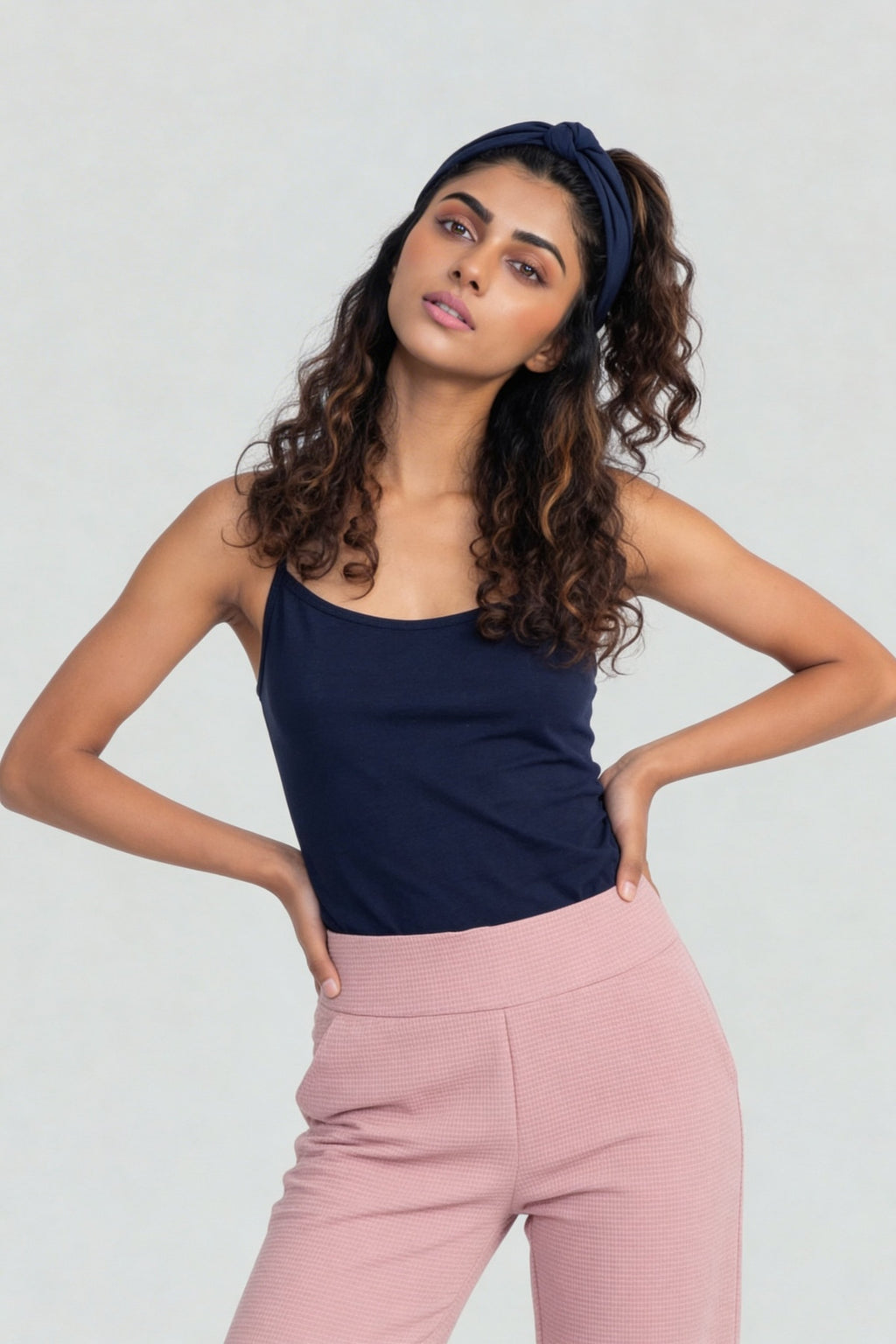Navy Essential Fitted Camisole for Women - Image 2