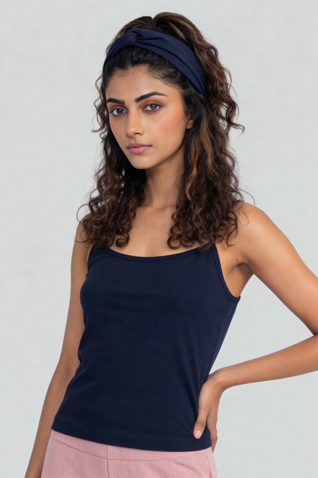Navy Essential Fitted Camisole for Women - Image 4