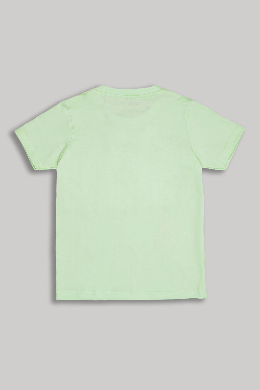 Light Green Graphic Printed Regular Fit T-Shirt for Boys - Image 2