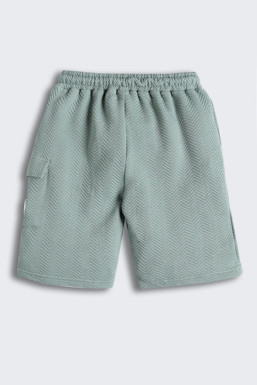 Green 3 Pocketed Regular Fit Bermuda Shorts for Boys - Image 3