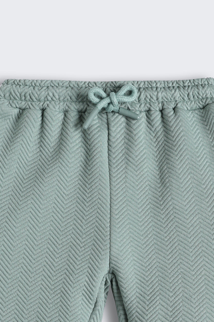 Green 3 Pocketed Regular Fit Bermuda Shorts For Boys - Image 4