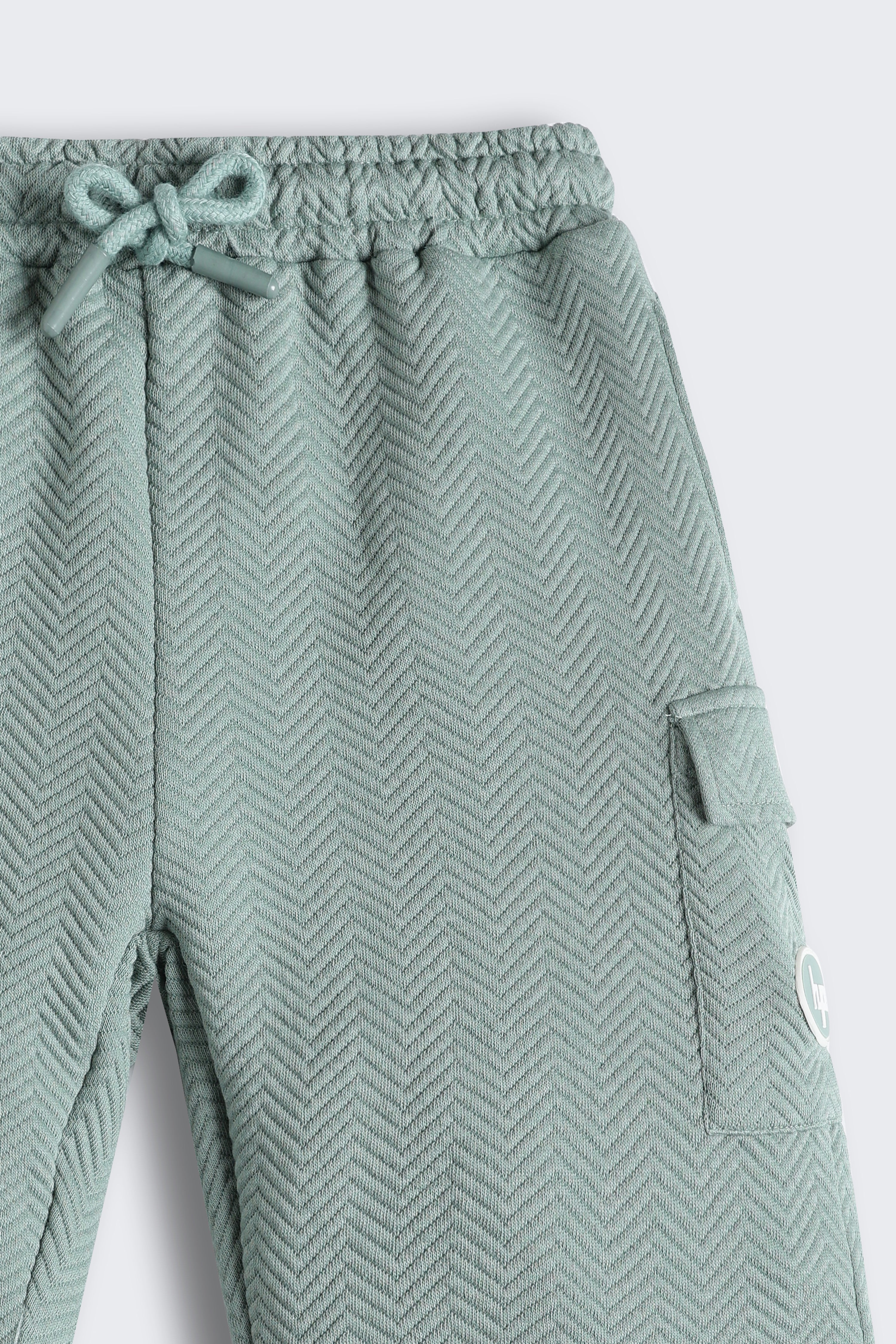 Green 3 Pocketed Regular Fit Bermuda Shorts for Boys - Image 5