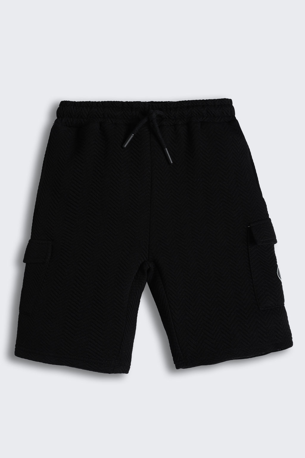 Black Regular Fit Shorts for Boys - Image 2