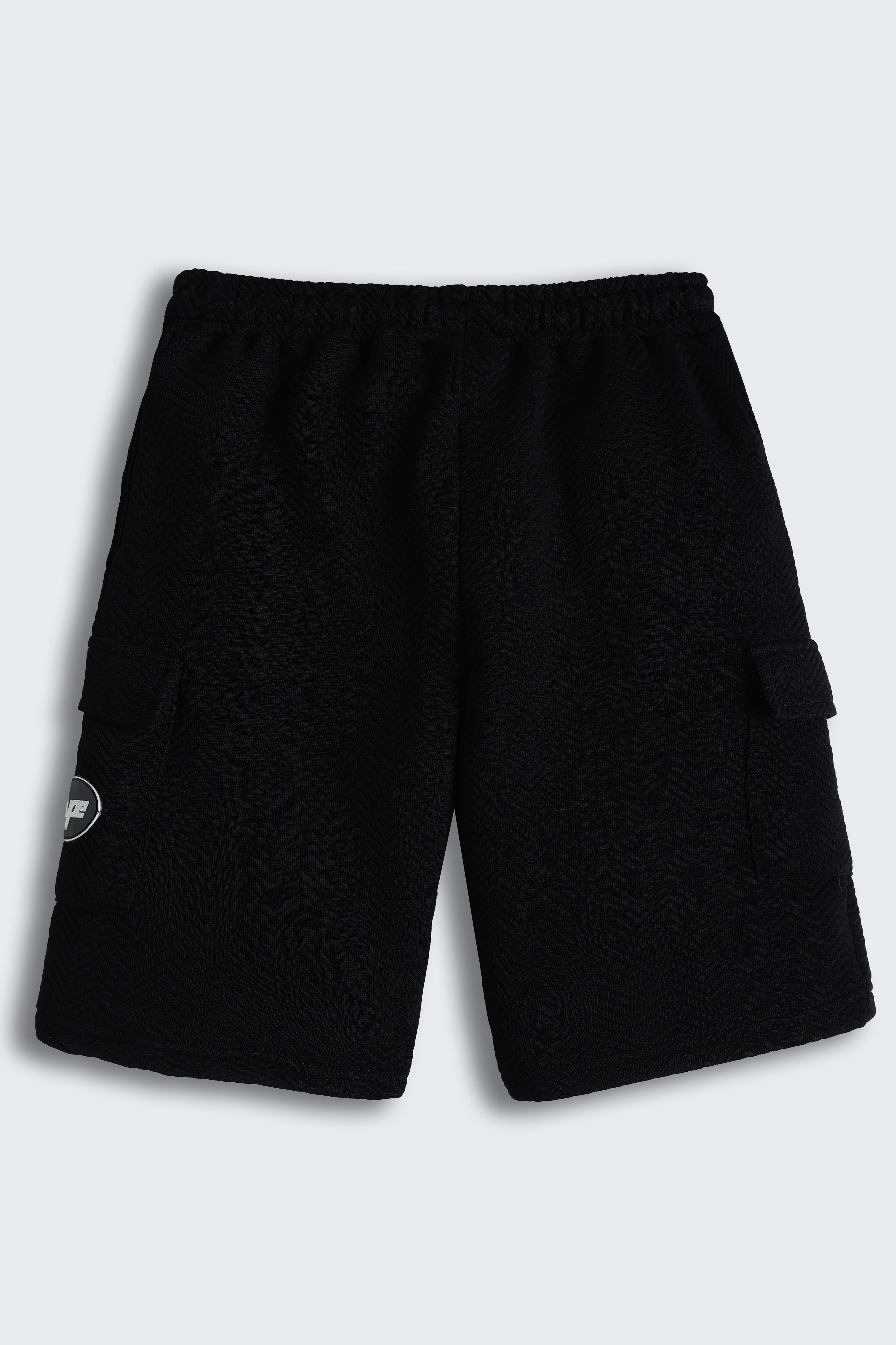 Black Regular Fit Shorts for Boys - Image 3