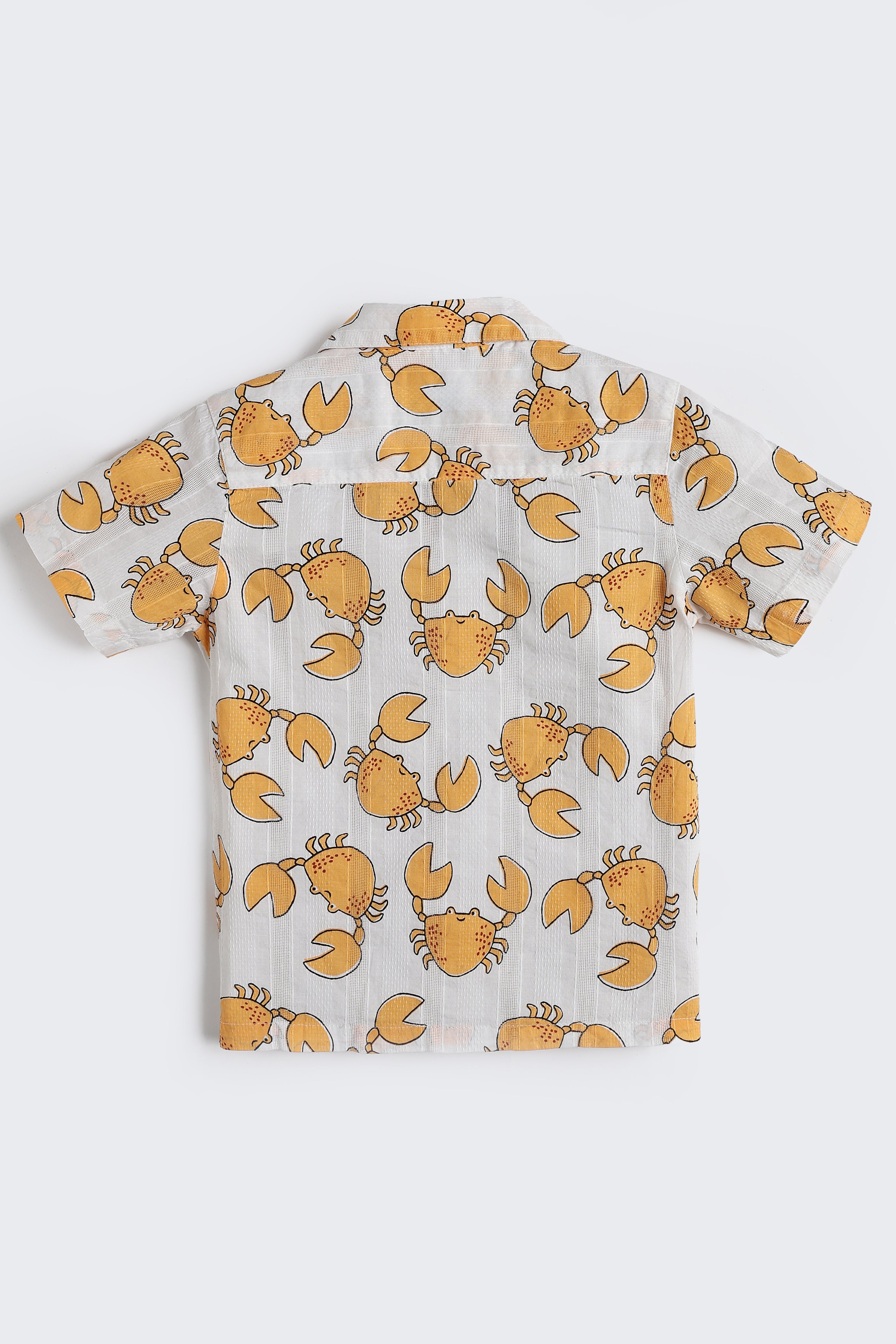 Orange Crab All - Over Printed Regular Fit Shirt for Boys - Image 3