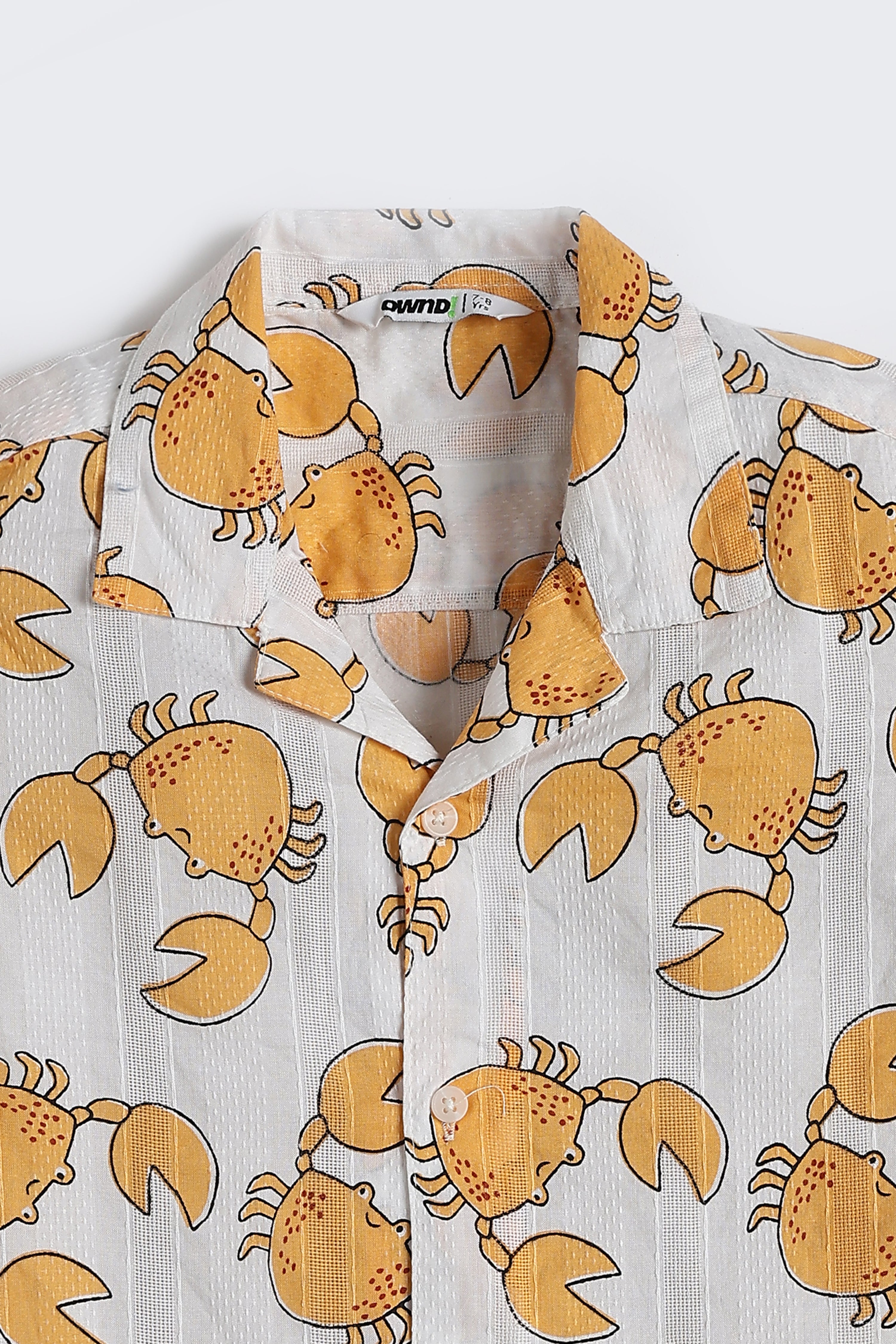 Orange Crab All - Over Printed Regular Fit Shirt for Boys - Image 4
