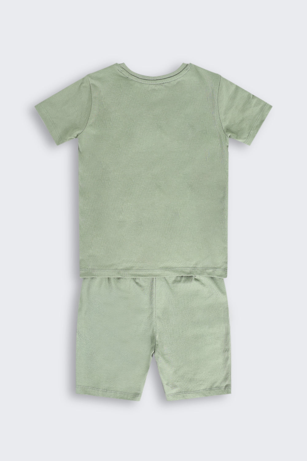 Olive Mickey Mouse Printed Nightwear Set for Boys - Image 3