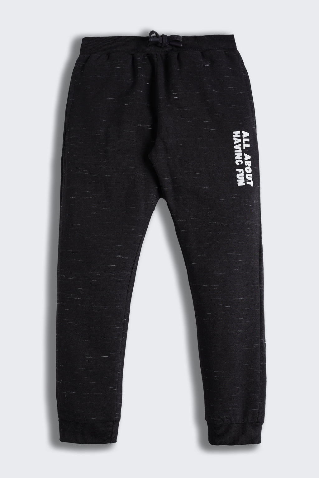 Black Regular Fit Joggers for Boys - Image 2