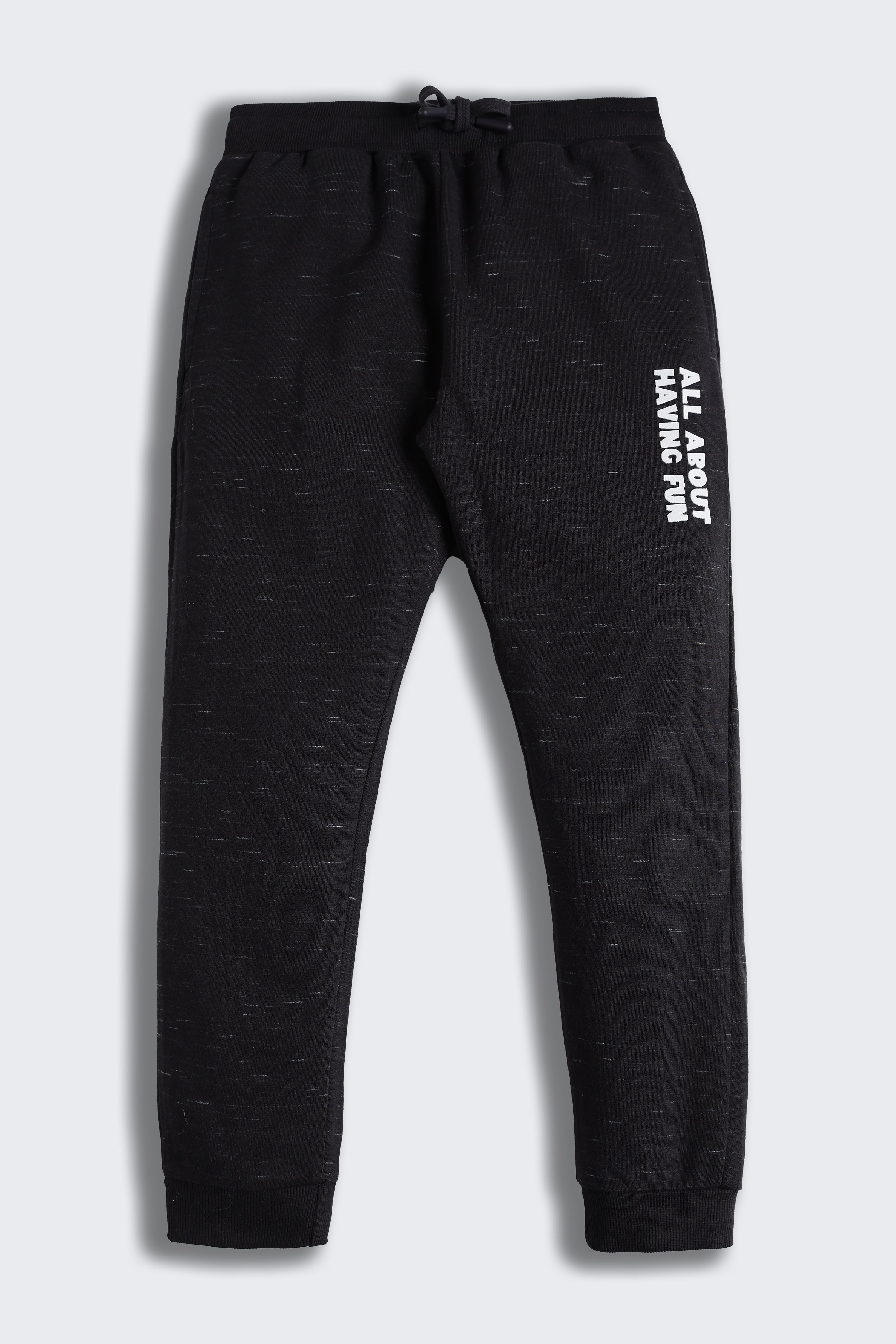 Black Regular Fit Joggers for Boys - Image 2