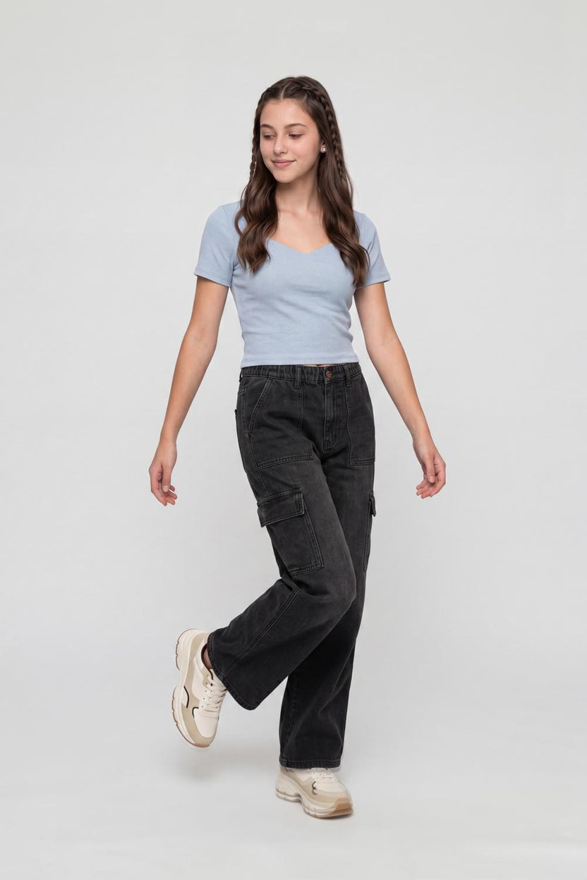 Blue Solid Regular Fit Top for Women - Image 6