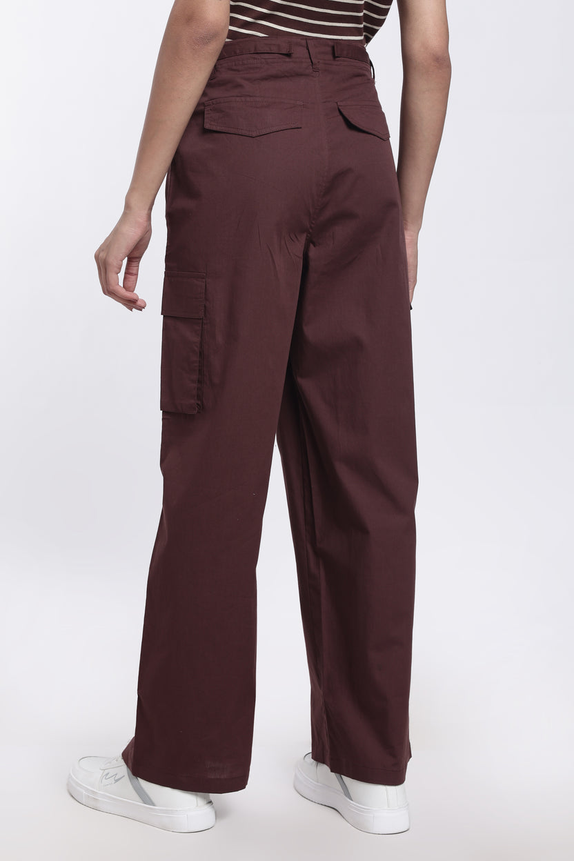 Brown Regular Fit Pant for Women - Image 5
