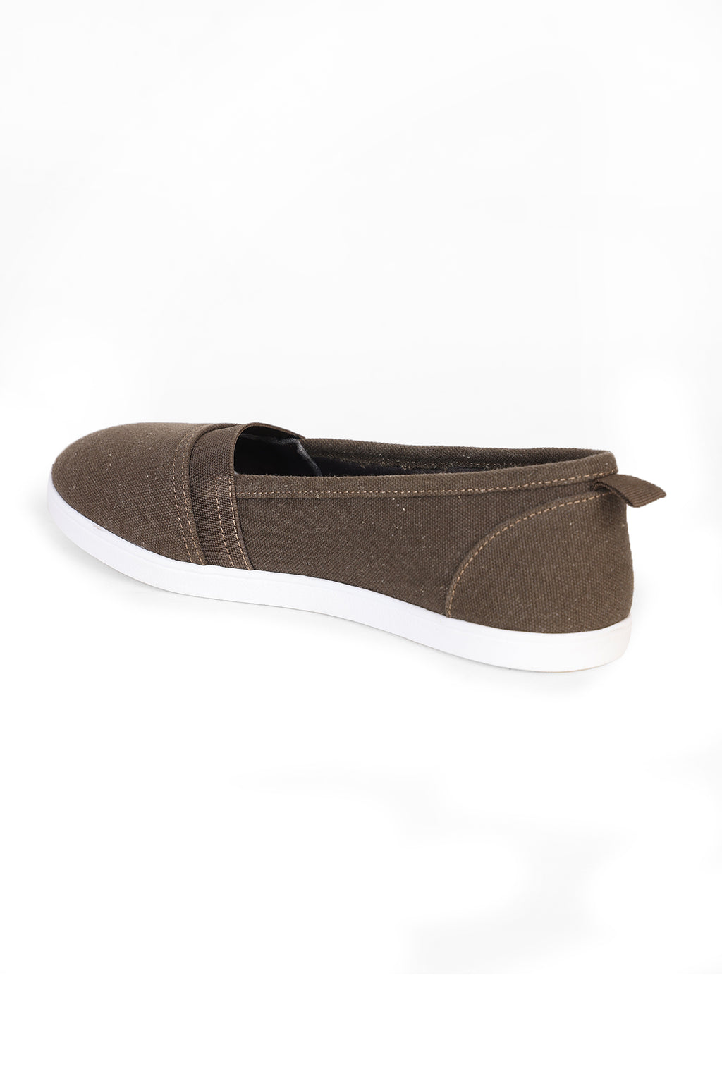 Brown Textured Ballerinas for Women - Image 4