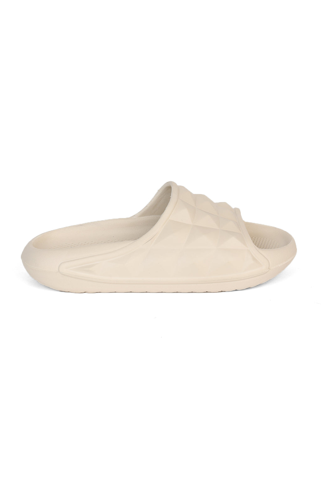 Beige Textured Pool Slides for Women - Image 2
