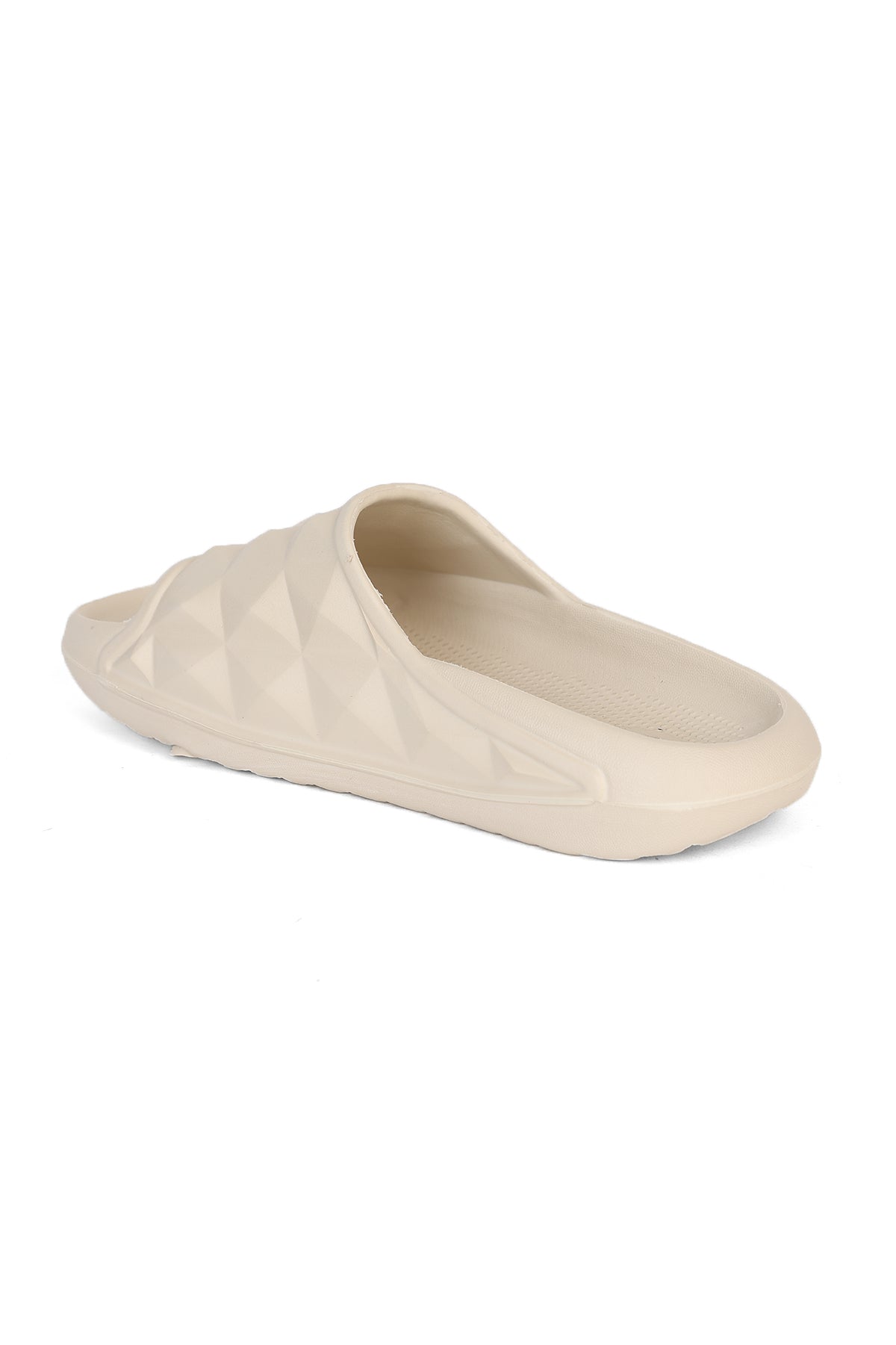 Beige Textured Pool Slides for Women - Image 4