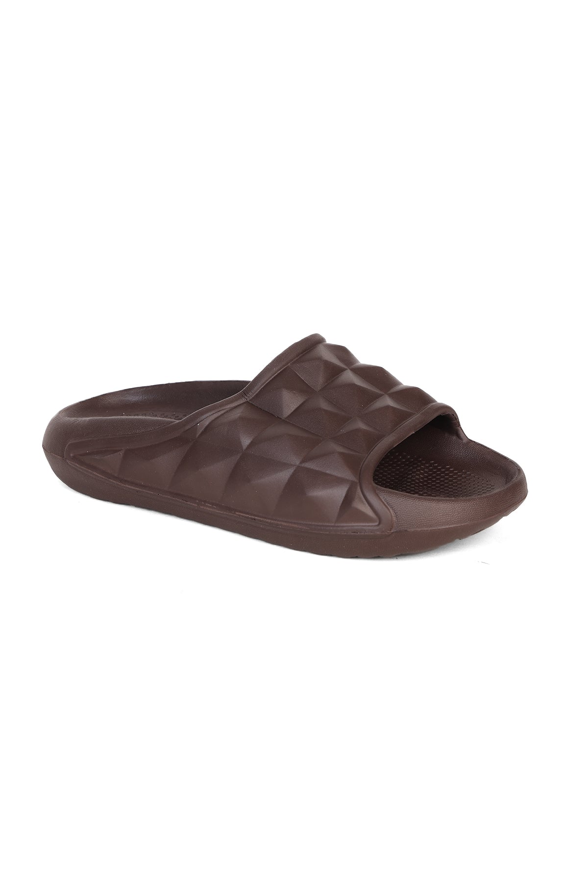 Brown Textured Pool Slides for Women - Image 3