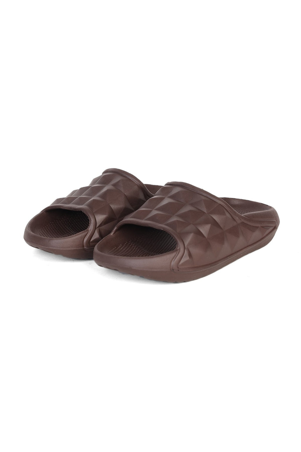 Brown Textured Pool Slides for Women - Image 5