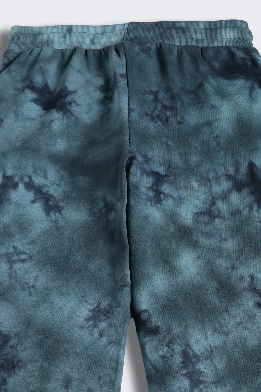 Blue Tie-Dye Regular Fit Joggers for Tweens Boys - Image 5