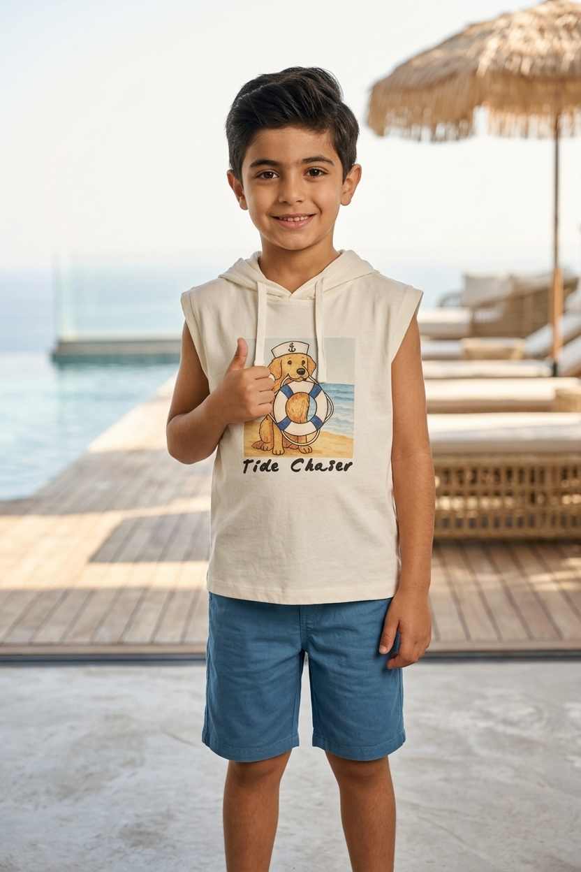 Off White Graphic Regular Fit T Shirts for Boys - Image 1